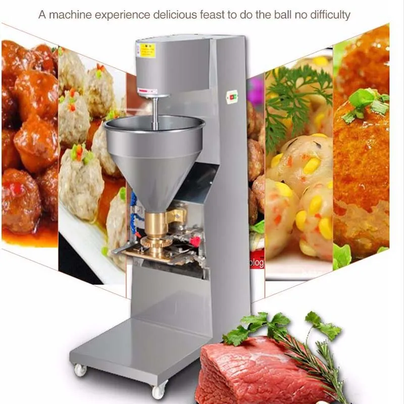 Электрическая полноавтоматическая машина для приготовления фрикаделек 1100 Вт Коммерческая машина для обработки пищевых продуктов Изображение 0
