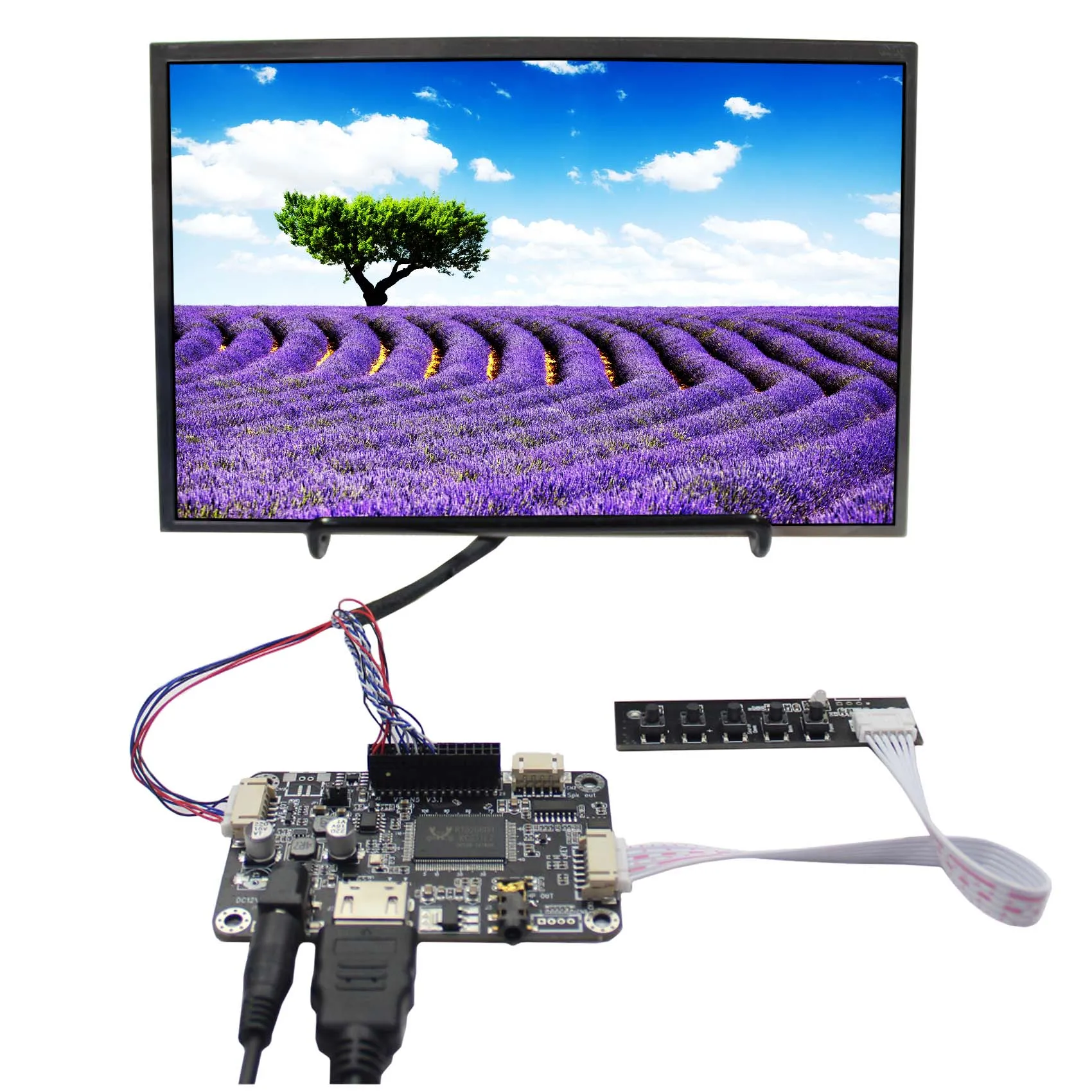 10,1-дюймовый B101EW05 с разрешением 1280X800 IPS ЖК-экран Контрастностью 1300: 1 Дисплей с 40 контактами LVDS с платой контроллера HD-MI LCD Изображение 0