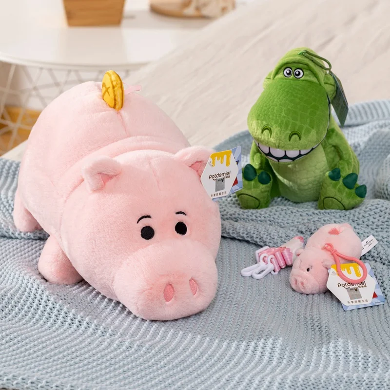 Имитация ветчины, свиньи, мультяшный динозавр, плюшевая игрушка, мягкие животные, реалистичная кукла-поросенок для детей, игрушки для девочек, подарок на день рождения Изображение 1