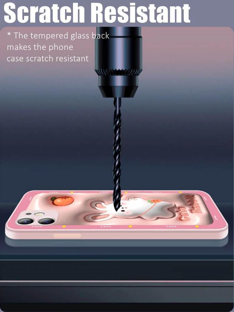 Милый Подарок для девочек, Розовый светодиодный Чехол Для Телефона из Закаленного Стекла с Подсветкой для Xiaomi 11 12 13 Mix 2 3 4 Max 2 3 Pro Lite Ultra Изображение 3