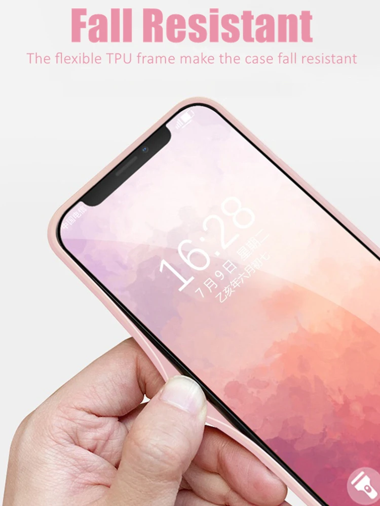 Милый Подарок для девочек, Розовый светодиодный Чехол Для Телефона из Закаленного Стекла с Подсветкой для Xiaomi 11 12 13 Mix 2 3 4 Max 2 3 Pro Lite Ultra Изображение 4