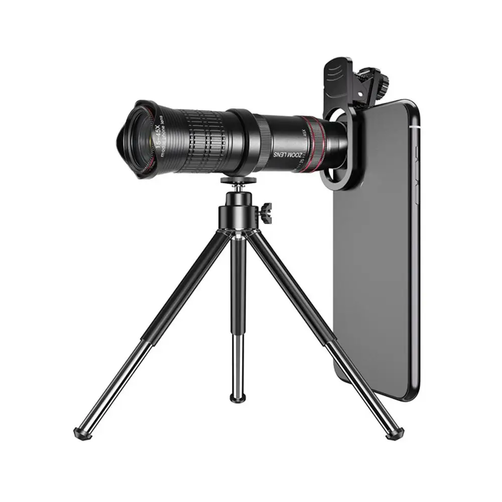 HD 15X - 45X оптический зум-телеобъектив с объективом Len Clip-штатив для телефона дальнего действия Изображение 1