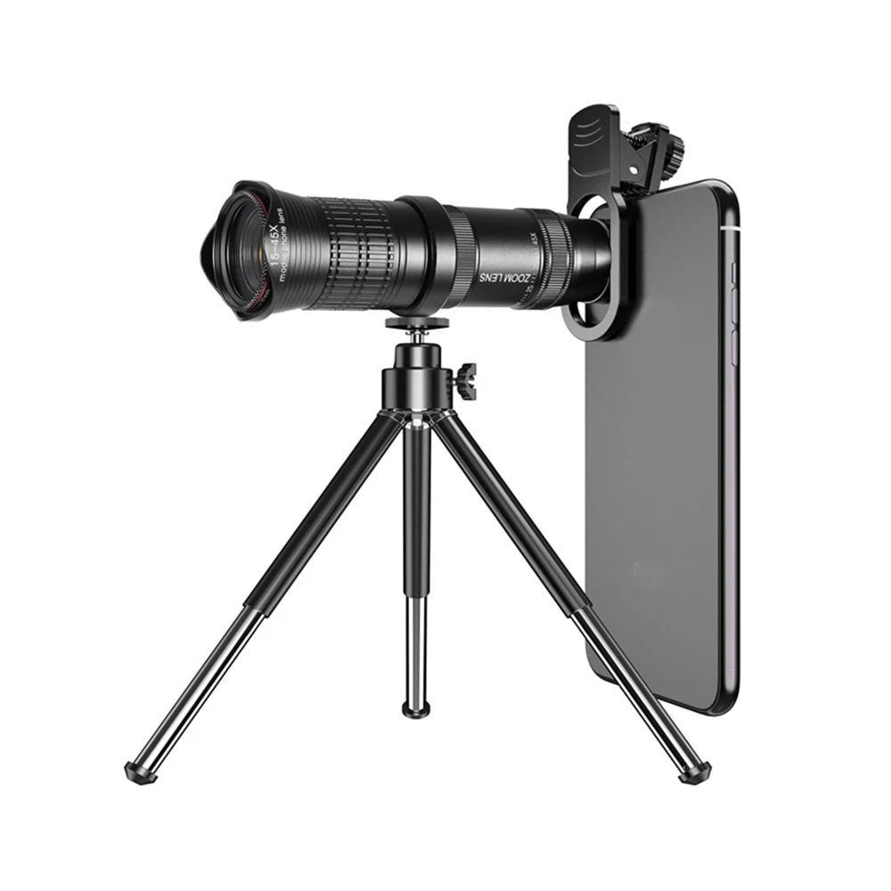 HD 15X - 45X оптический зум-телеобъектив с объективом Len Clip-штатив для телефона дальнего действия Изображение 2