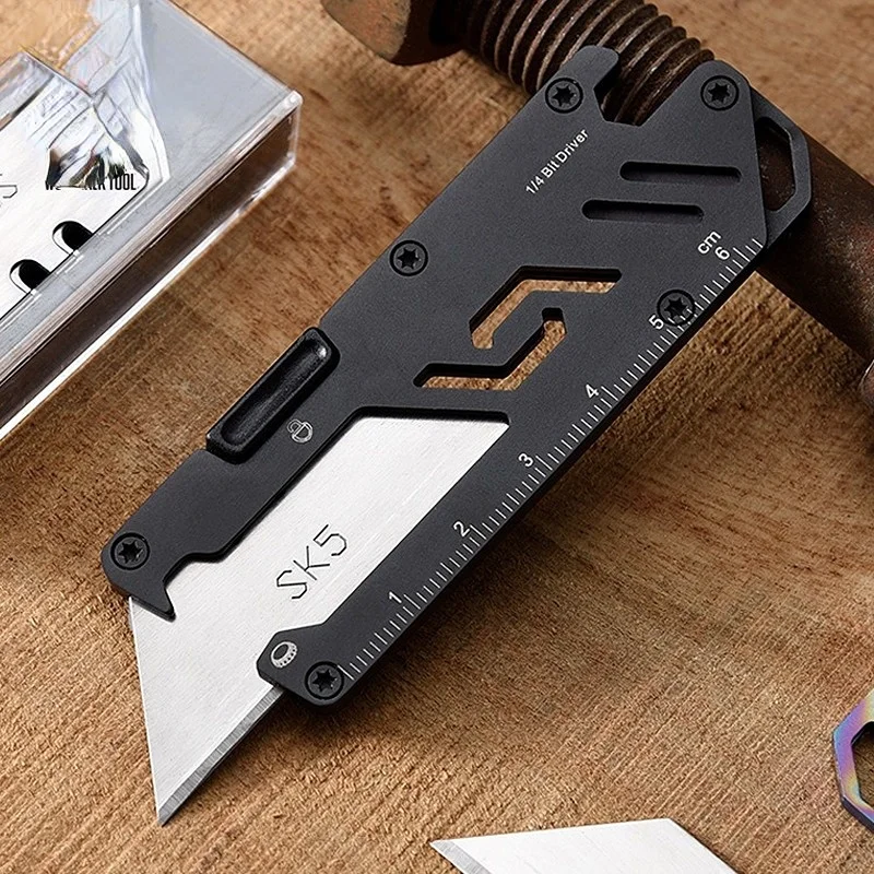 Высококачественный Универсальный нож с лезвием SK5, Авиационная Алюминиевая ручка EDC, Уличный Мультитул, Инструмент для резки бумаги, Универсальный Нож Изображение 0
