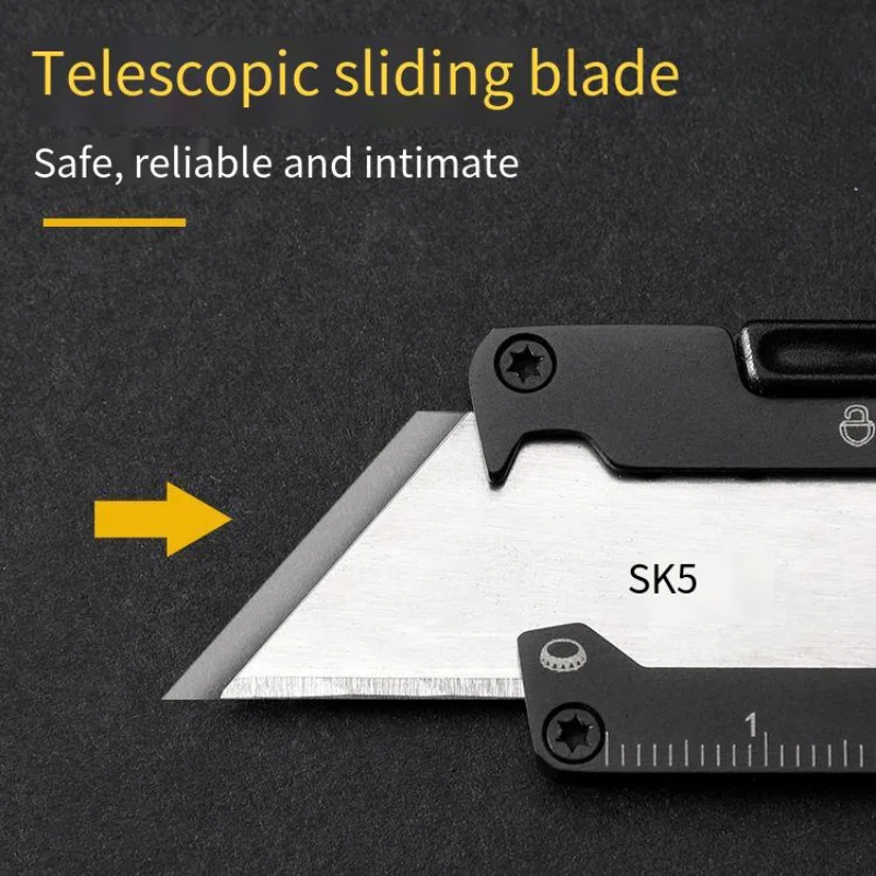Высококачественный Универсальный нож с лезвием SK5, Авиационная Алюминиевая ручка EDC, Уличный Мультитул, Инструмент для резки бумаги, Универсальный Нож Изображение 4