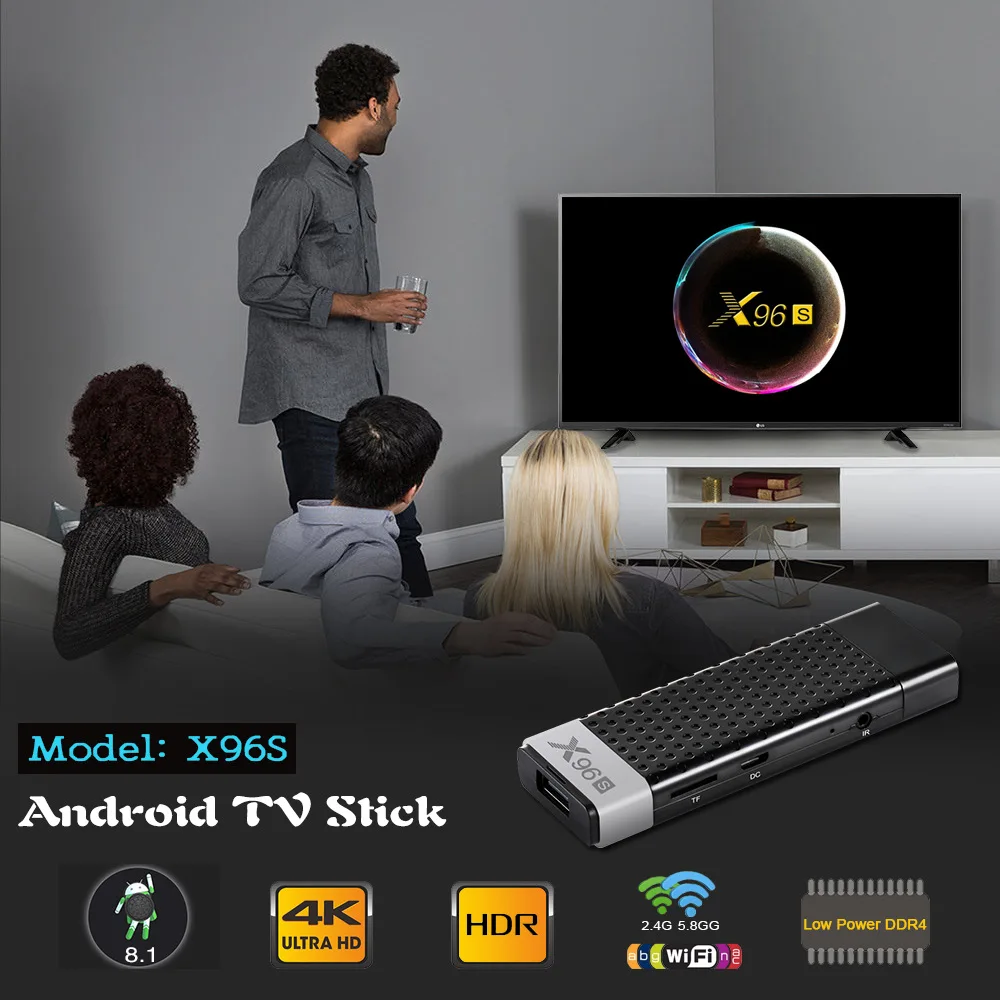 X96S Мини Android-приставка Smart TV Box Amlogic S905Y2 Android 9,0 Bluetooth4.2 4K 2,4 G и 5 ГГц Двойной WiFi медиаплеер телеприставка Изображение 5