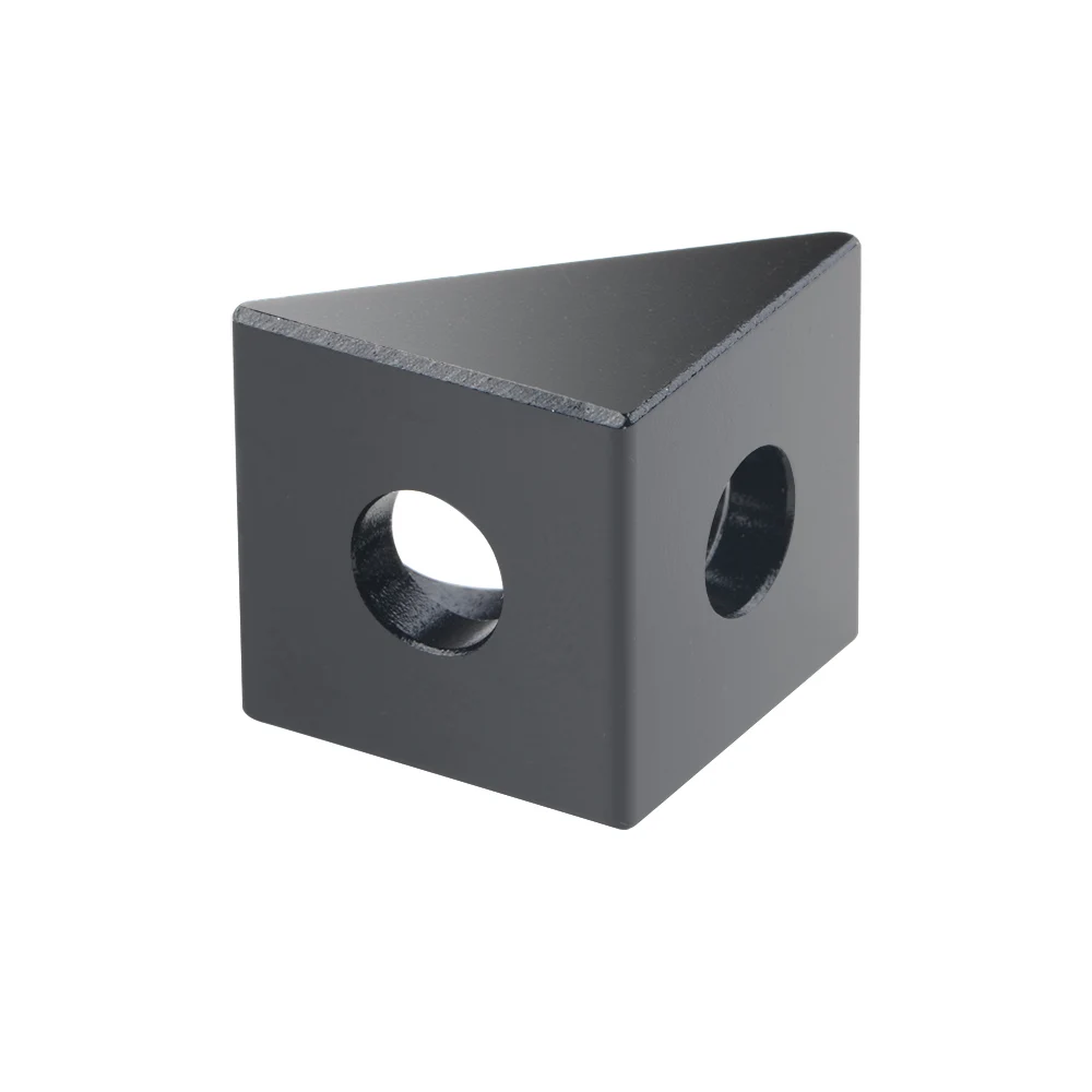 1 шт. V-образный черный угловой разъем 90 градусов Угловой кронштейн для openbuilds CNC mill 3D принтер DIY запчасти Изображение 0