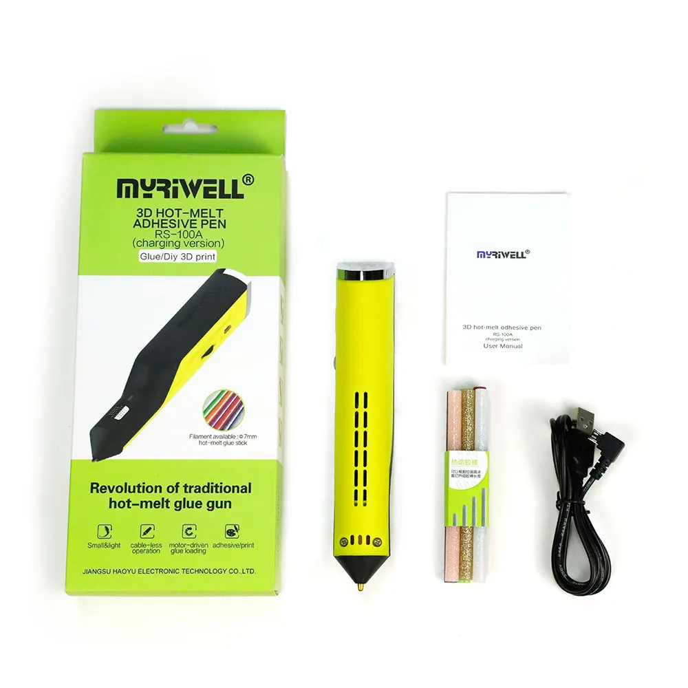 Myriwell портативная ручка для термоклея, маленький пластиковый инструмент для ремонта 3D-принтера, инструмент для поделок RS-100A Изображение 5