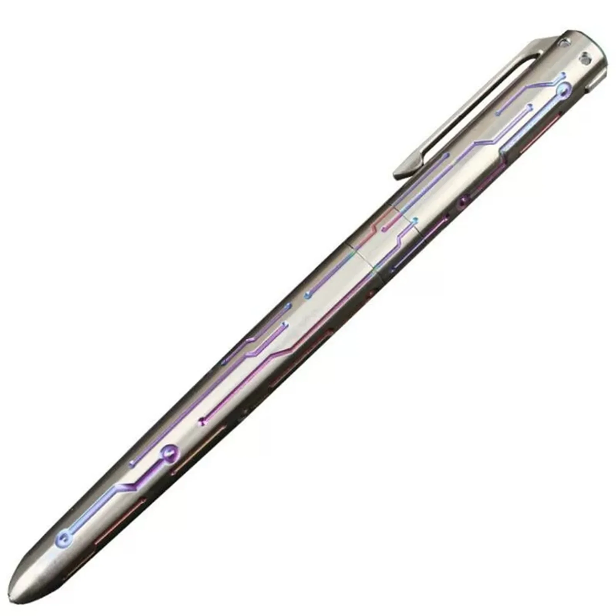 Ручка для подписи из титанового сплава, тактическая ручка с головкой из вольфрамовой стали EDC, оконный выключатель, наружный многофункциональный инструмент Изображение 0