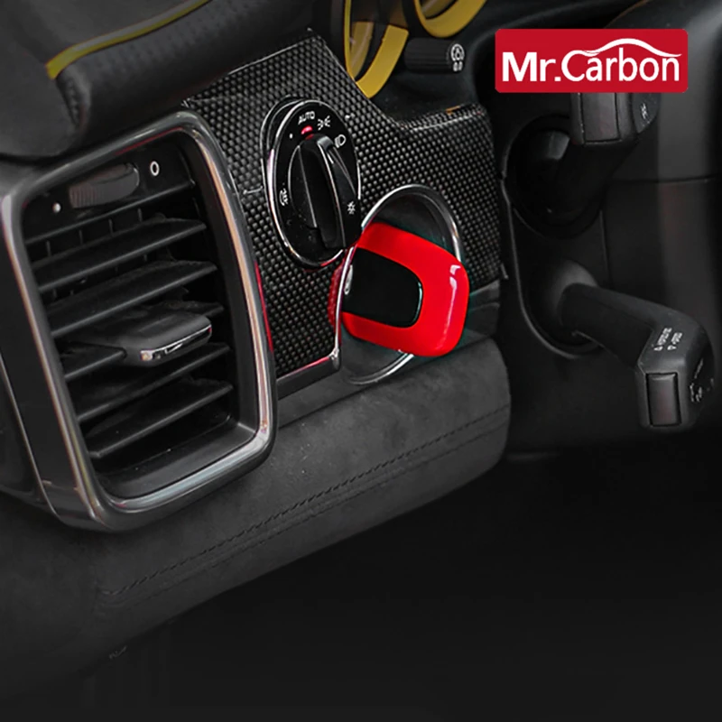 Однокнопочный пусковой ключ модификации интерьера start key shell Для Porsche Macan Cayenne panamera Аксессуары для украшения автомобиля Изображение 2