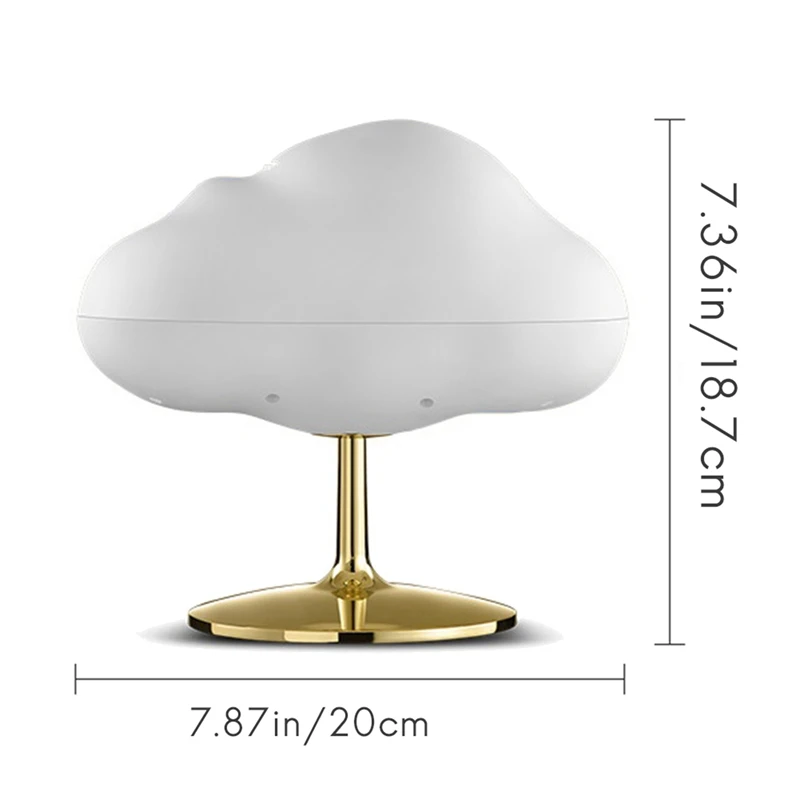 3X Облака USB Настольная Лампа Увлажнитель воздуха Электрический Ультразвуковой Ароматический диффузор Холодного Тумана Для Комнатного Ароматизатора Изображение 5
