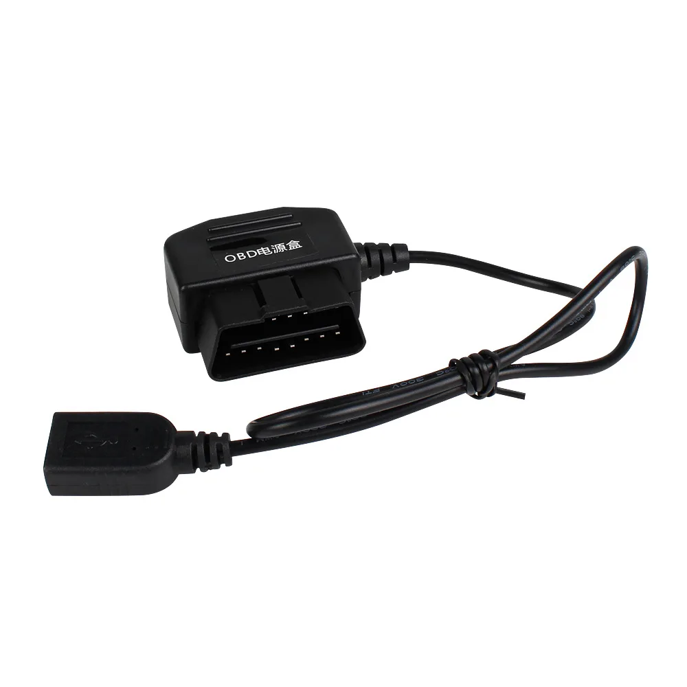 24-часовой Мониторинг парковки 5V 3A USB Автомобильный Кабель Для Зарядки OBD Hardwire Kit С Переключателем 0,5 метра Провода Для Регистратора Видеокамеры DVR Изображение 2