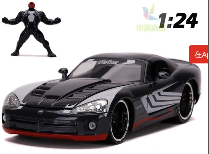 1:24 2008 Dodge Viper SRT10 Venom Суперкар Из Сплава Модель Автомобиля, Отлитая под давлением, Игрушечный Автомобиль, Имитирующие Автомобили, Игрушки, Коллекция детских подарков J201 Изображение 0