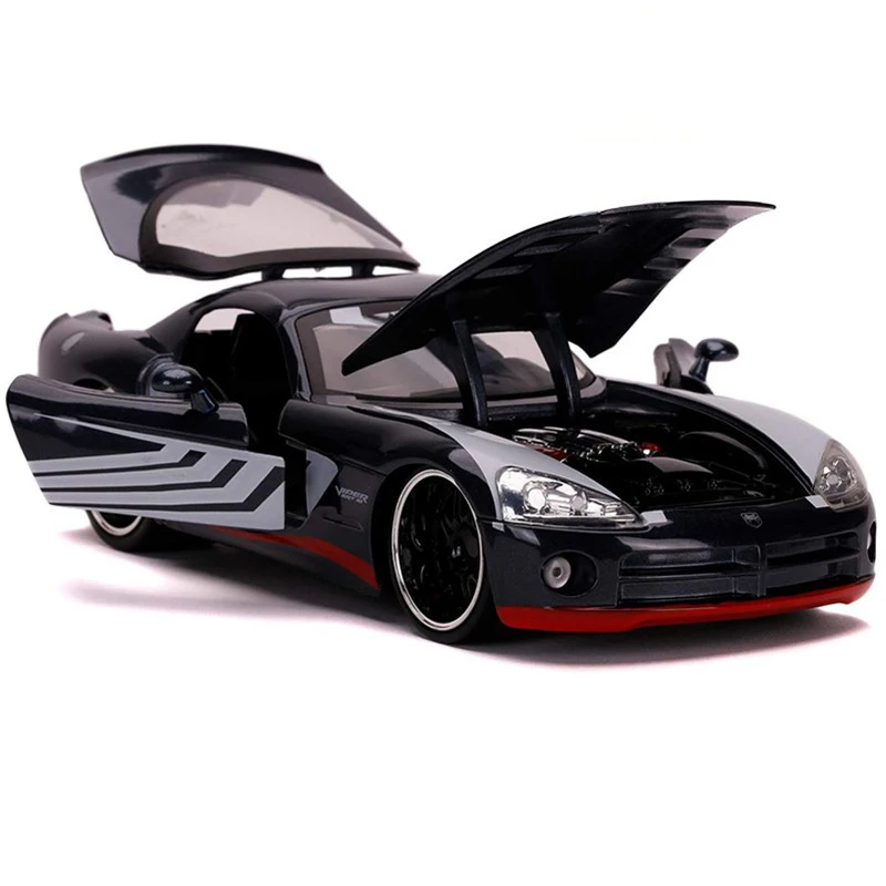 1:24 2008 Dodge Viper SRT10 Venom Суперкар Из Сплава Модель Автомобиля, Отлитая под давлением, Игрушечный Автомобиль, Имитирующие Автомобили, Игрушки, Коллекция детских подарков J201 Изображение 2