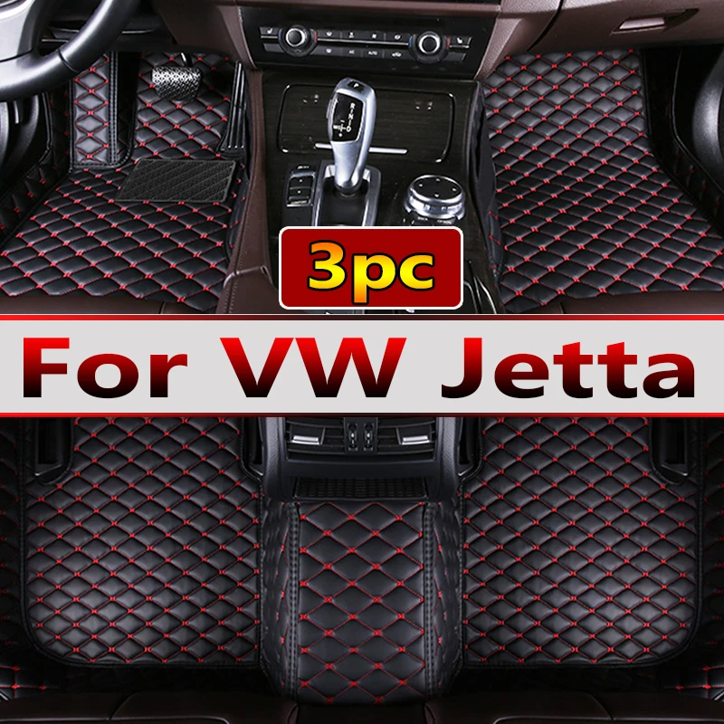 Кожаные Автомобильные Коврики Для VW Volkswagen Jetta Vento A7 2019 2020 2021 2022 2023 Кожаные Автомобильные Матовые Детали Интерьера Автомобильные Аксессуары Изображение 0